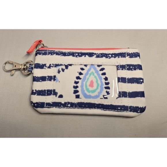 Scout Navy & White Striped Crossbody Bag With Mini Pouch coin purse - Picture 8 of 9